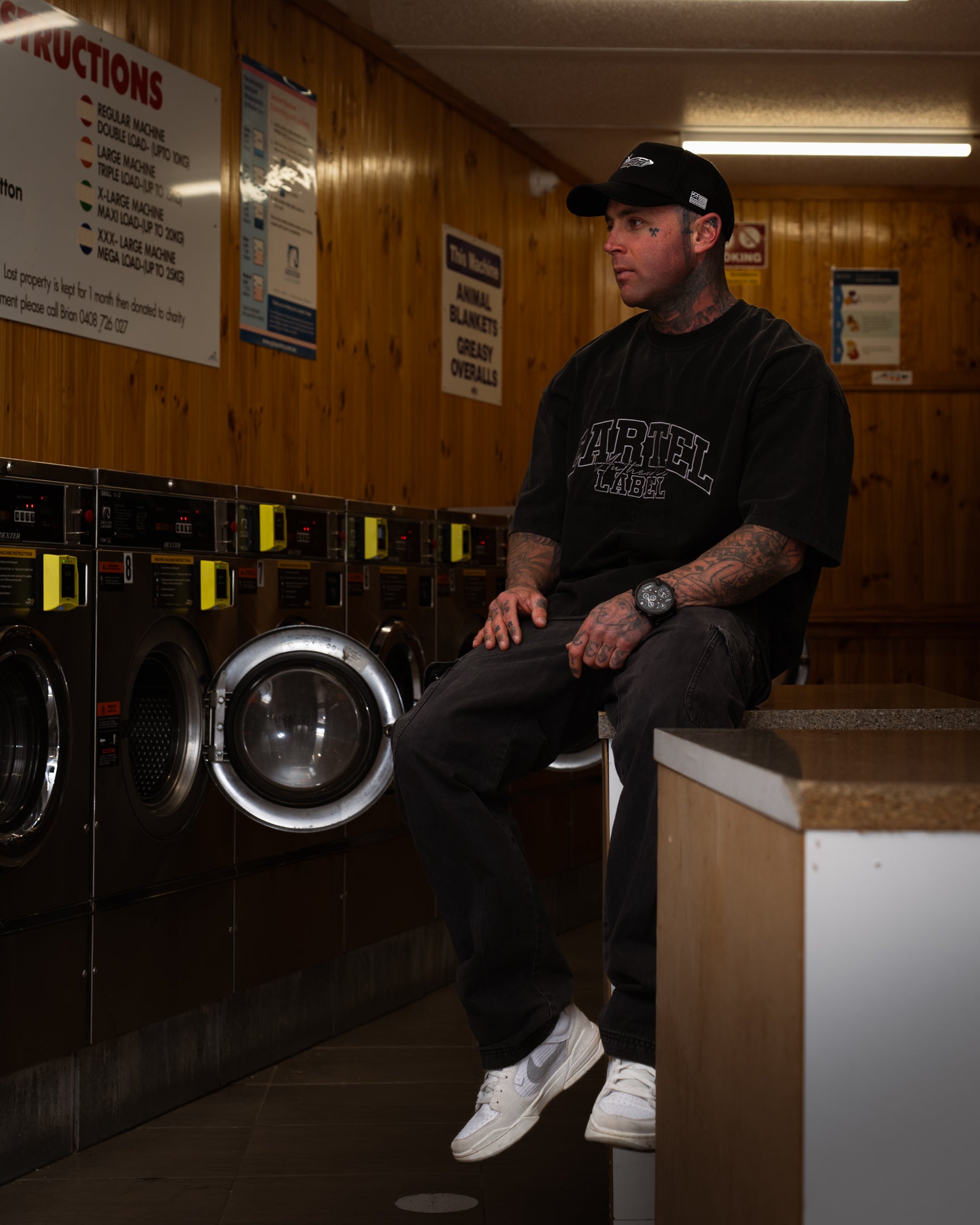 The Team Tee - Washed Black