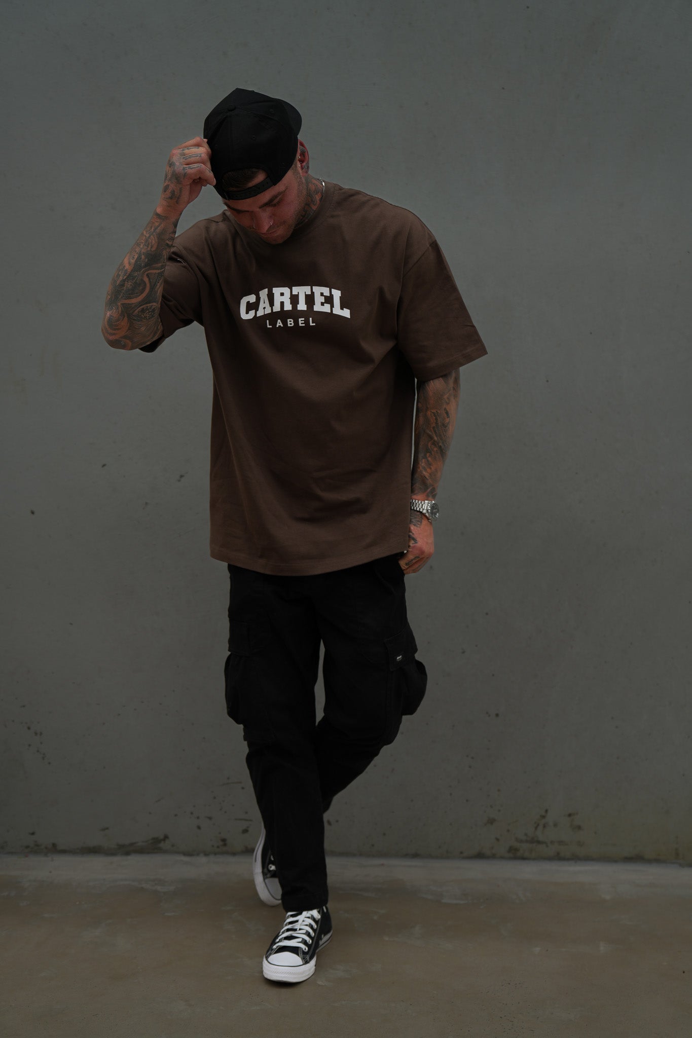 The College Tee - Brown