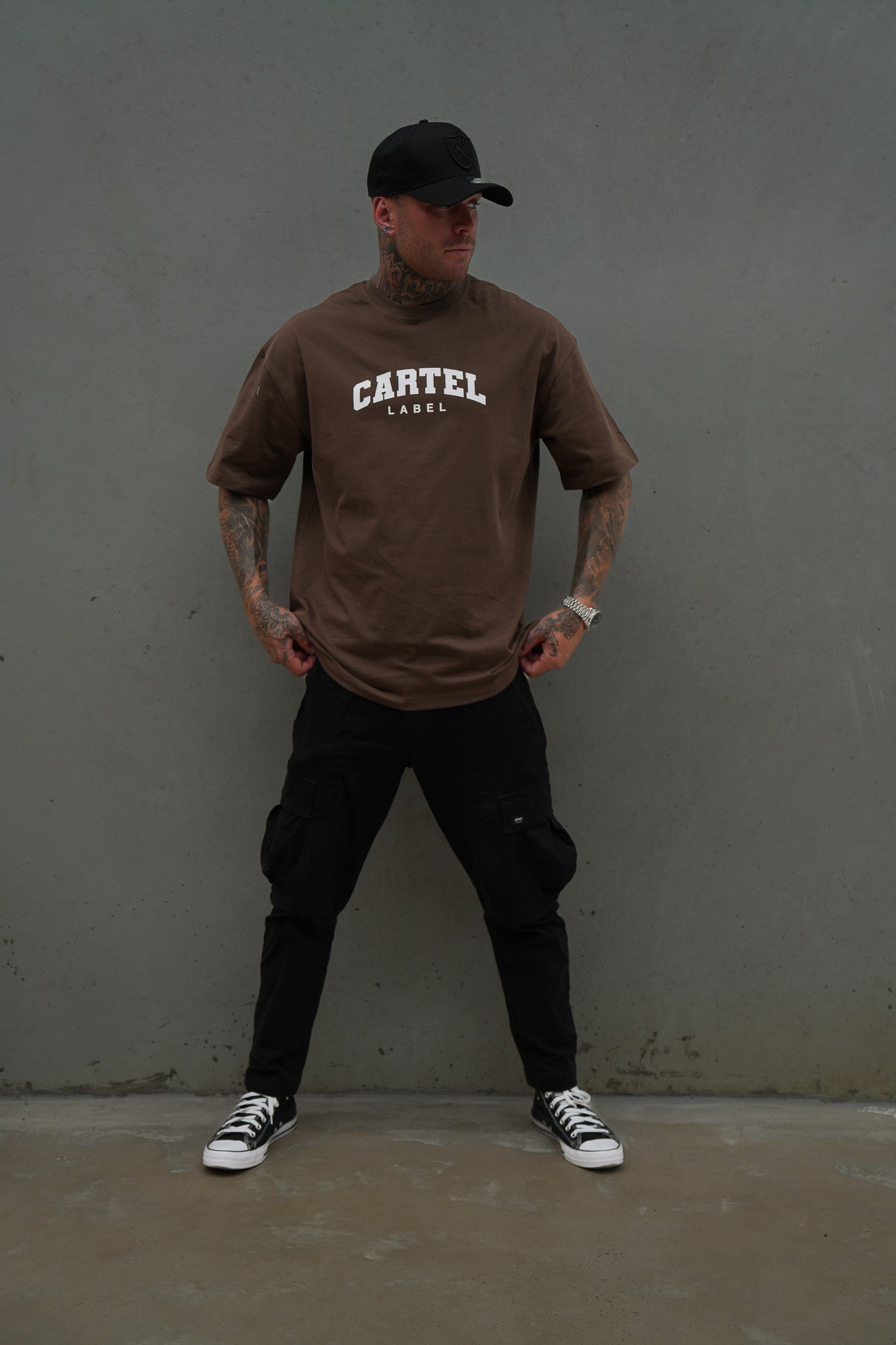 The College Tee - Brown