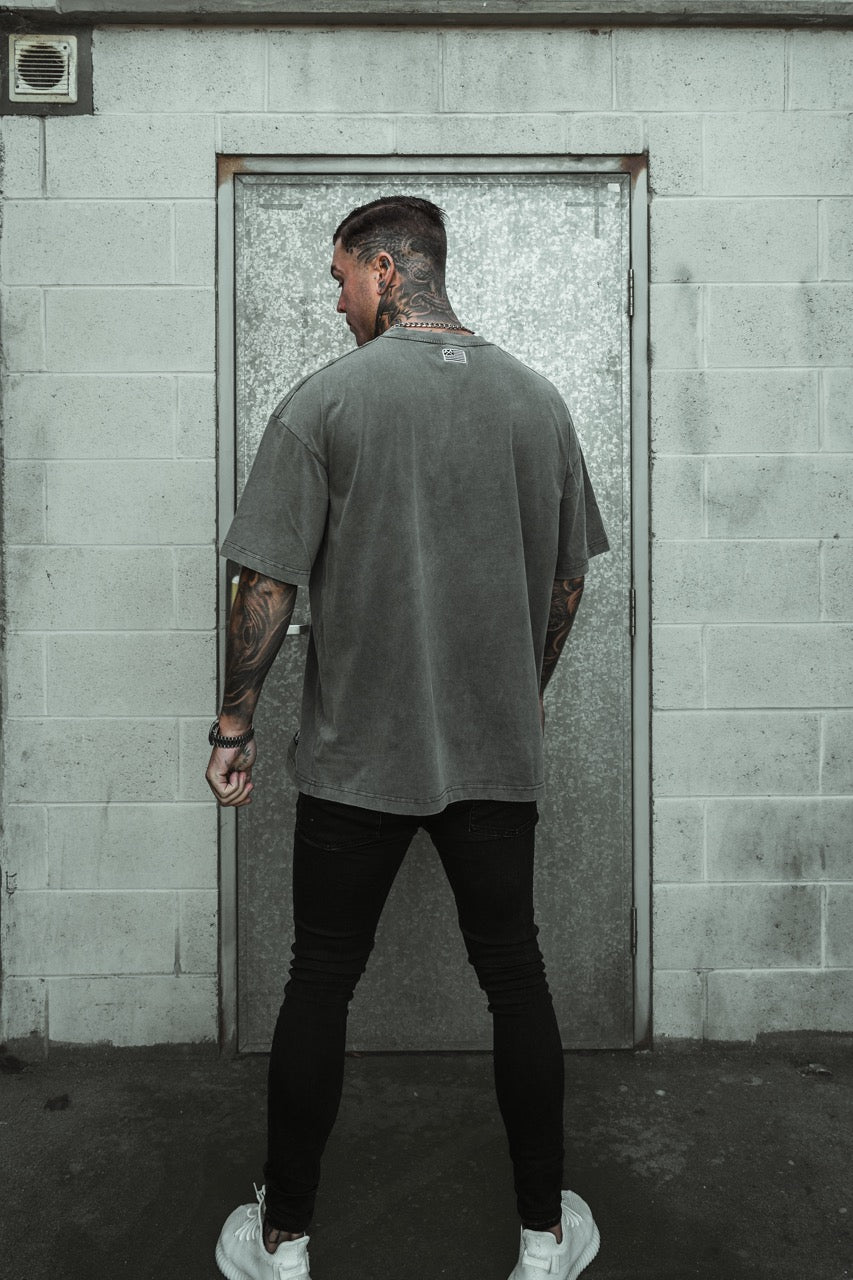 The Team Tee - Washed Grey