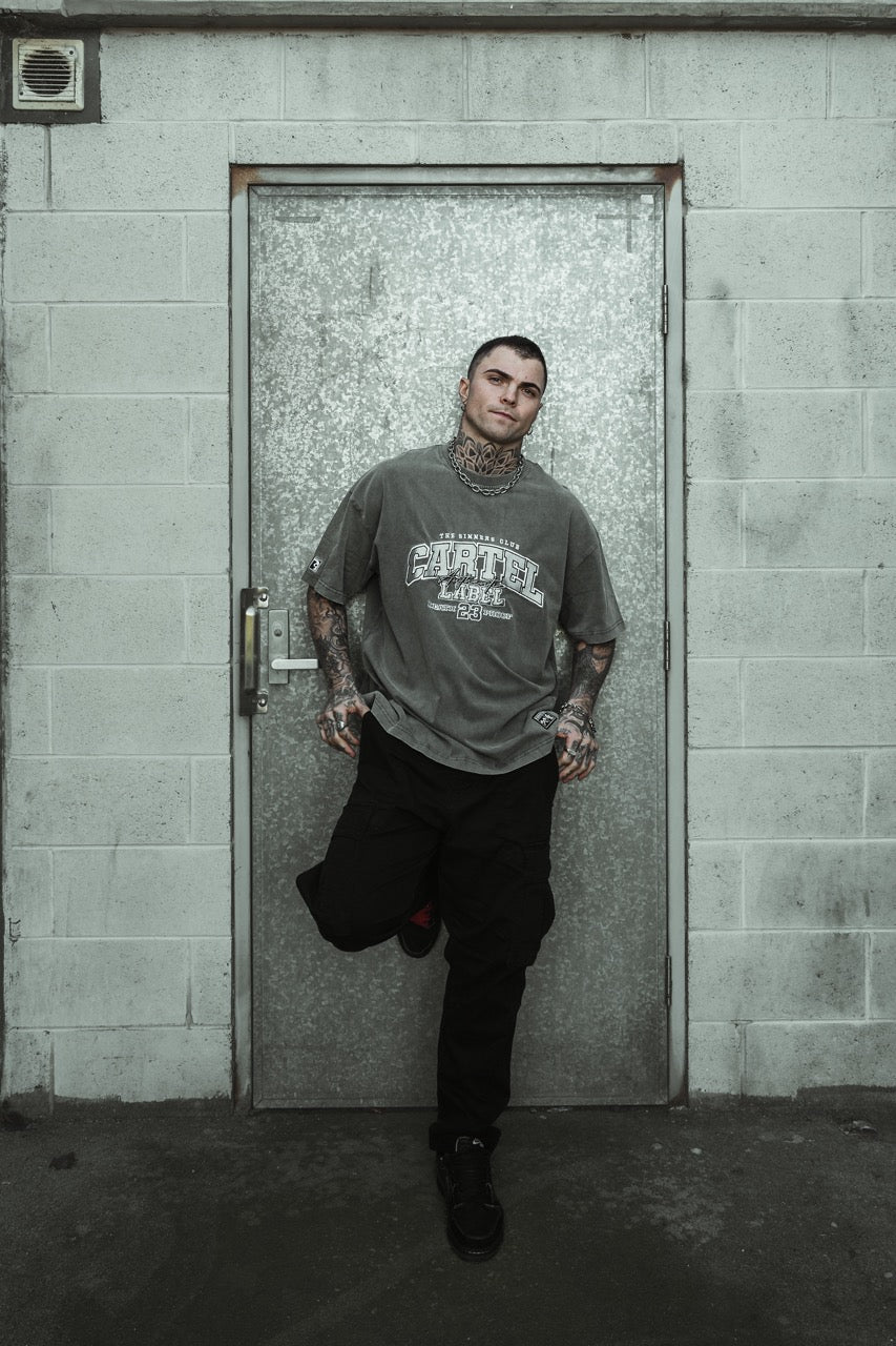 The Team Tee - Washed Grey