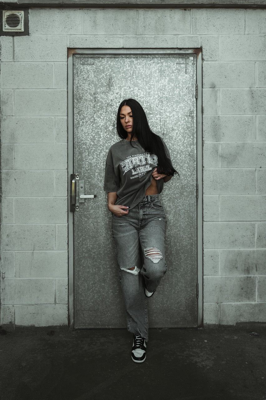 The Team Tee - Washed Grey
