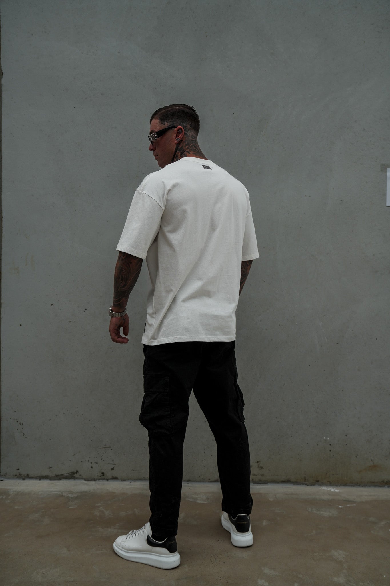 The Team Tee - White/Black