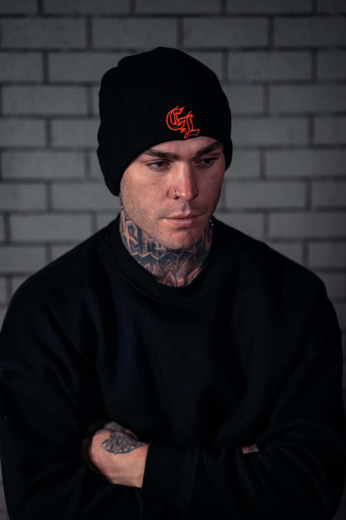The Club Beanie - Black/Red