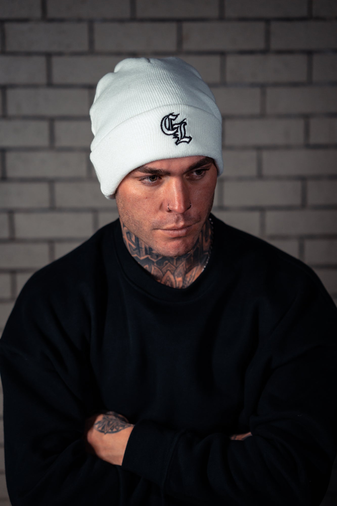 The Club Beanie - White/Mono