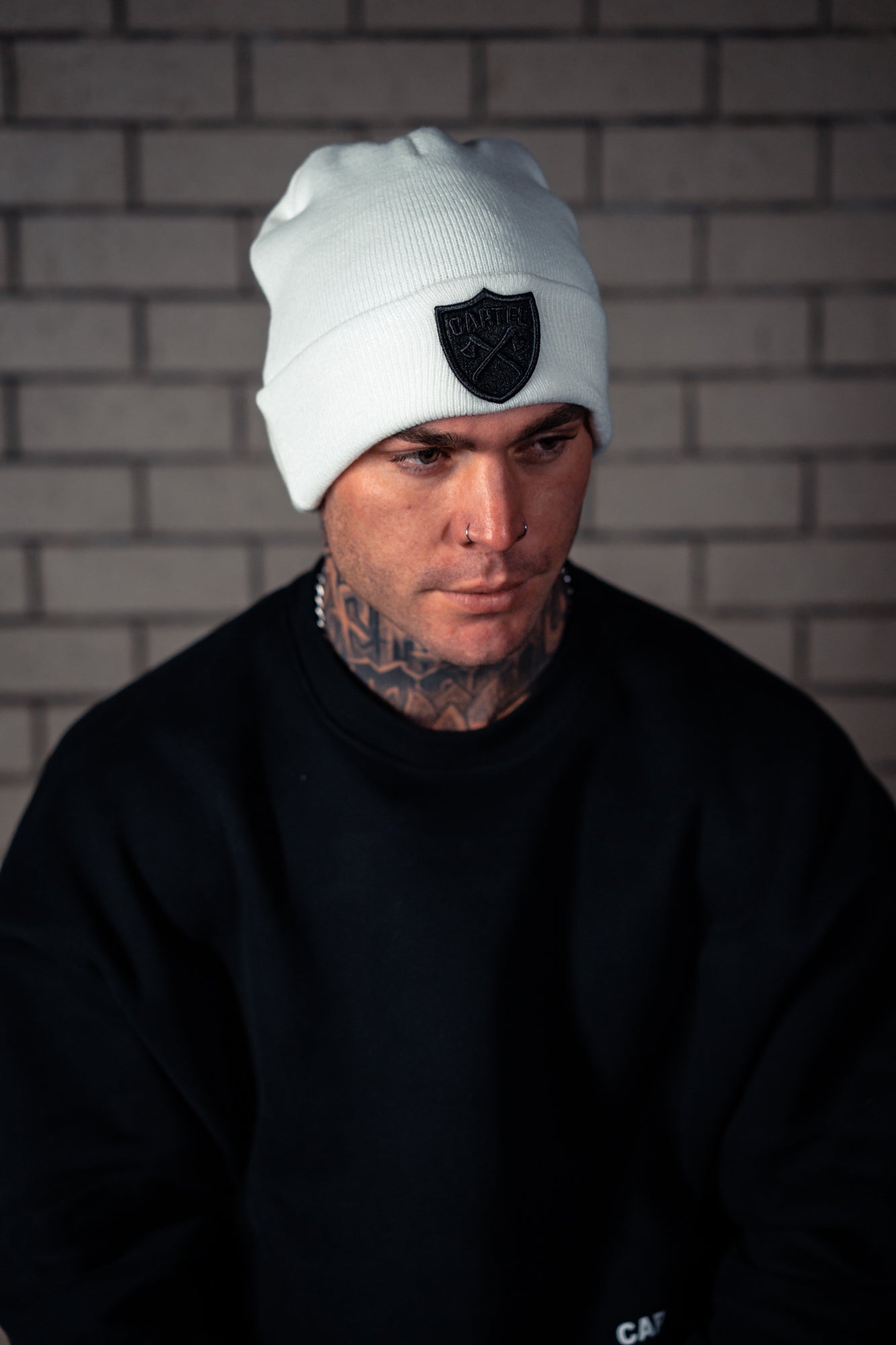The Ranger Beanie - White/Black