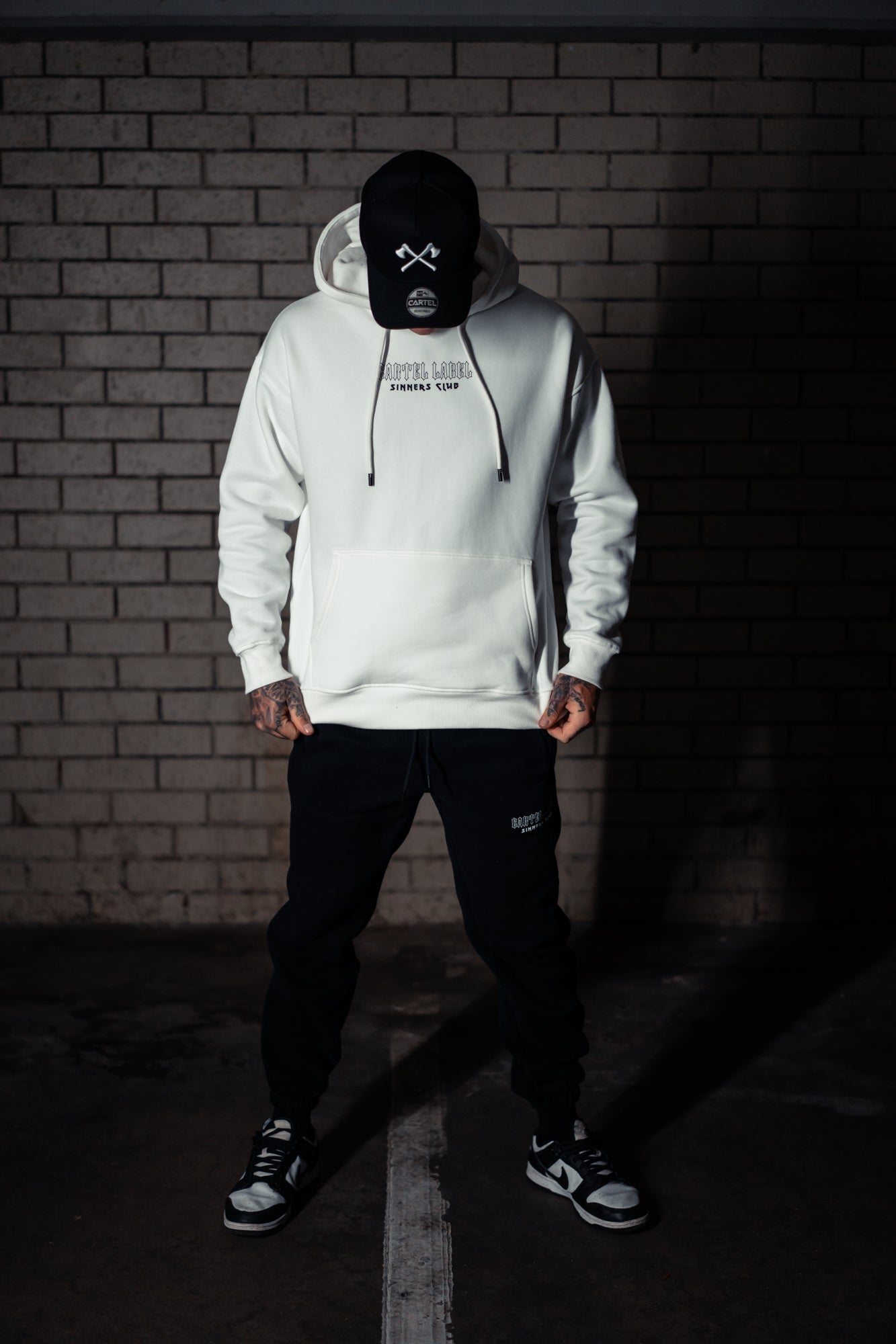 The Sinner Hoodie - White/Black