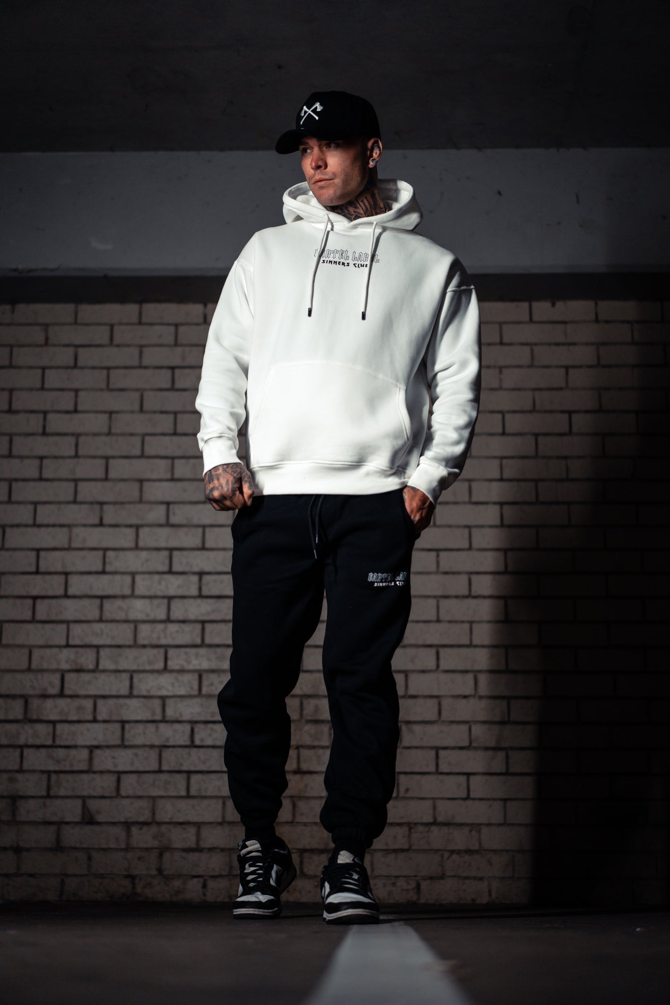 The Sinner Hoodie - White/Black