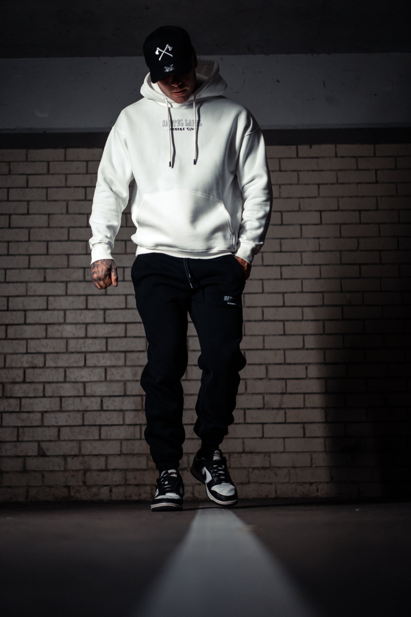 The Sinner Hoodie - White/Black