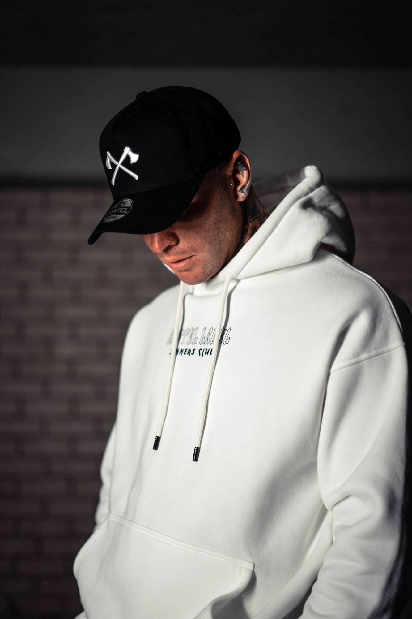 The Sinner Hoodie - White/Black