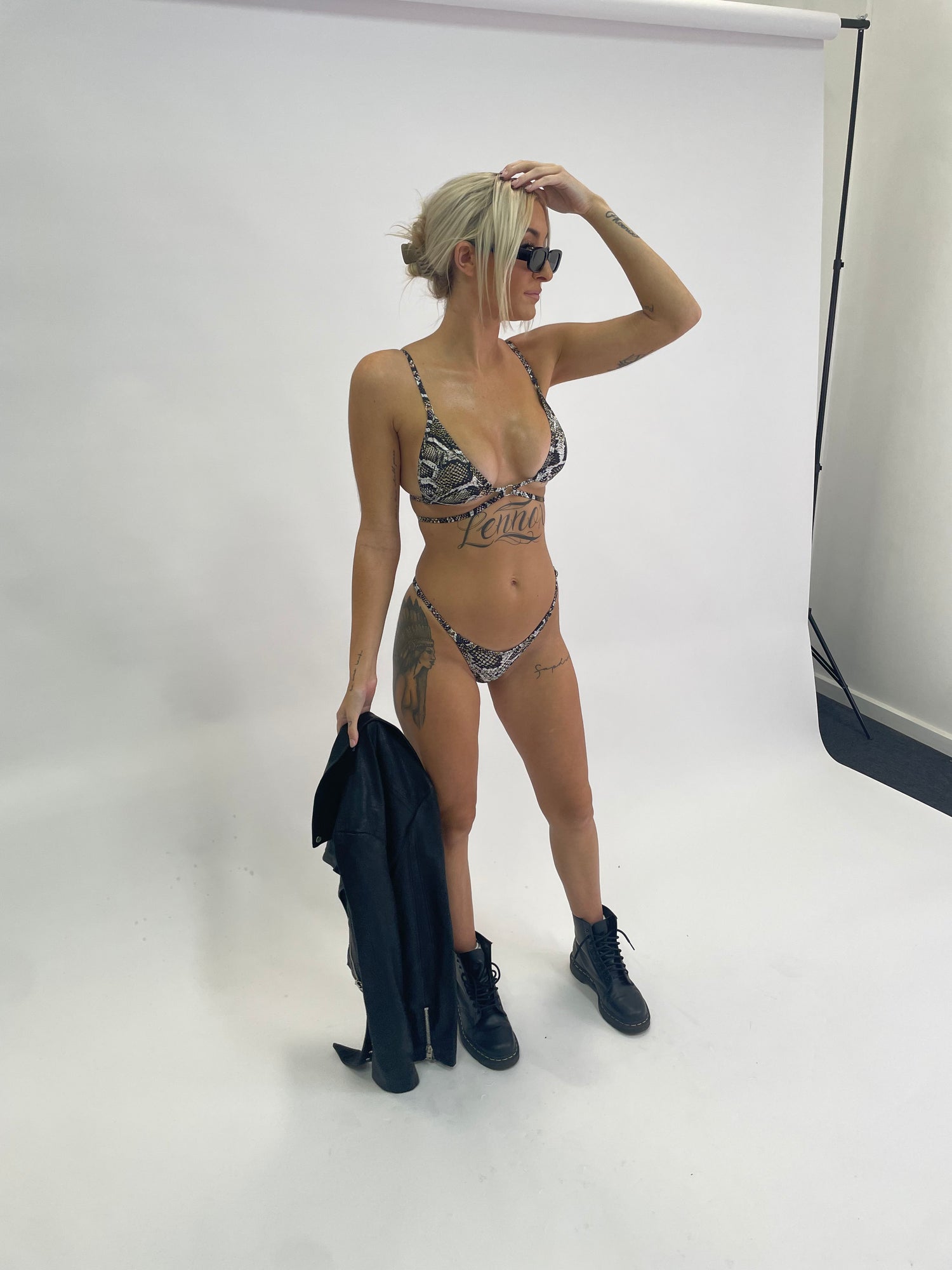 The Ophidian Ring Bikini Bottom - Brown