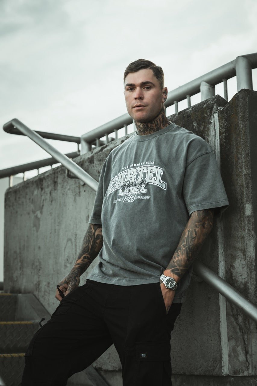 The Team Tee - Washed Grey