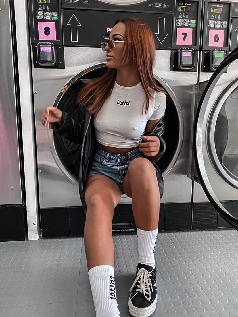 The Voltage Baby Tee - White