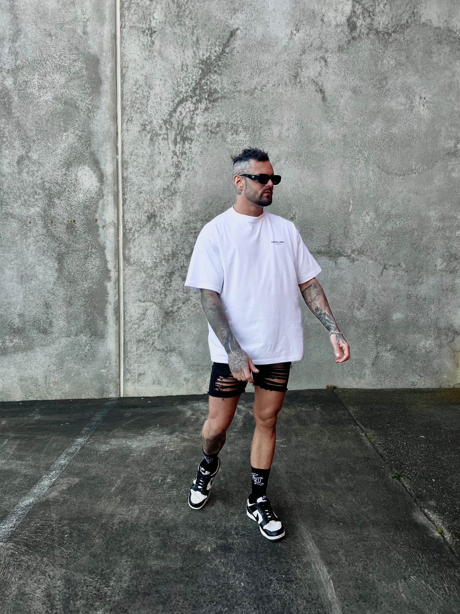 The Chaos Tee - White/Black