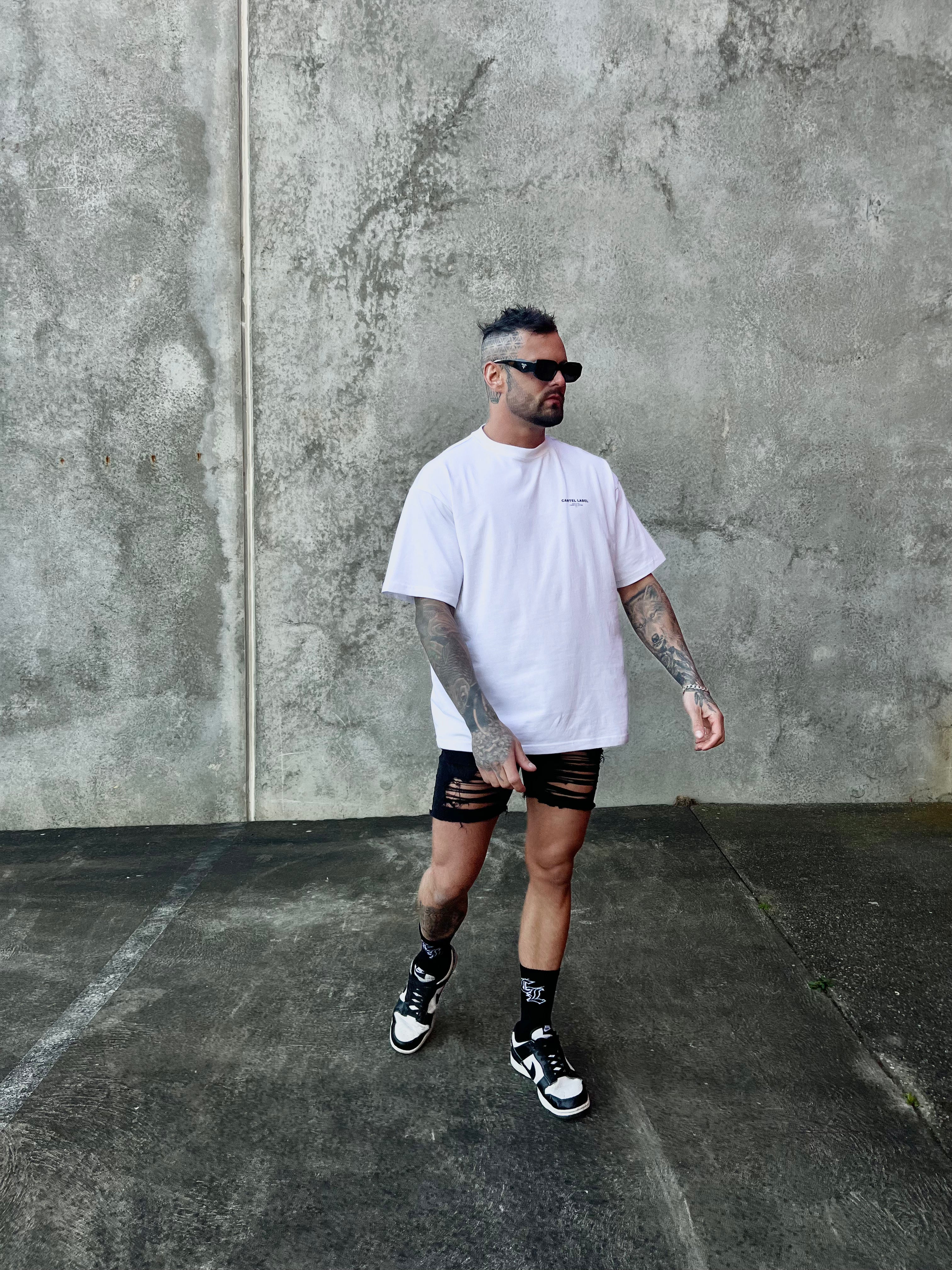 The Chaos Tee - White/Black