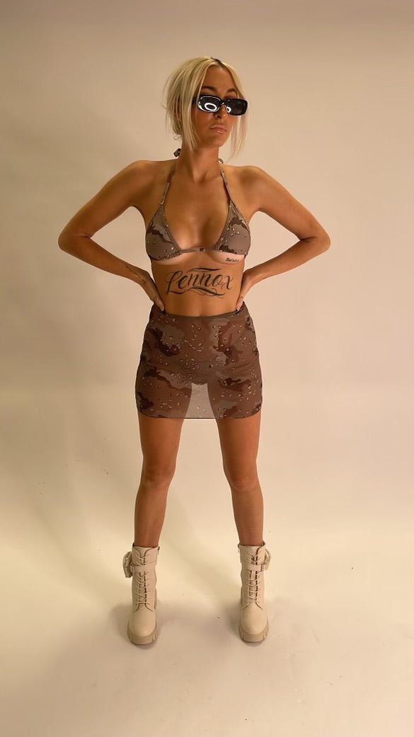 The Sargent Tube Skirt - Brown