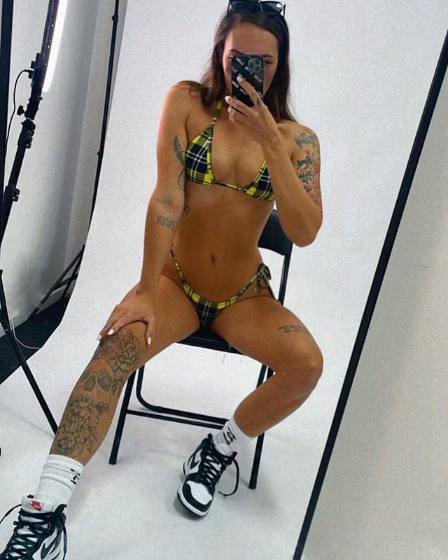 The Detention Triangle Bikini Top - Yellow