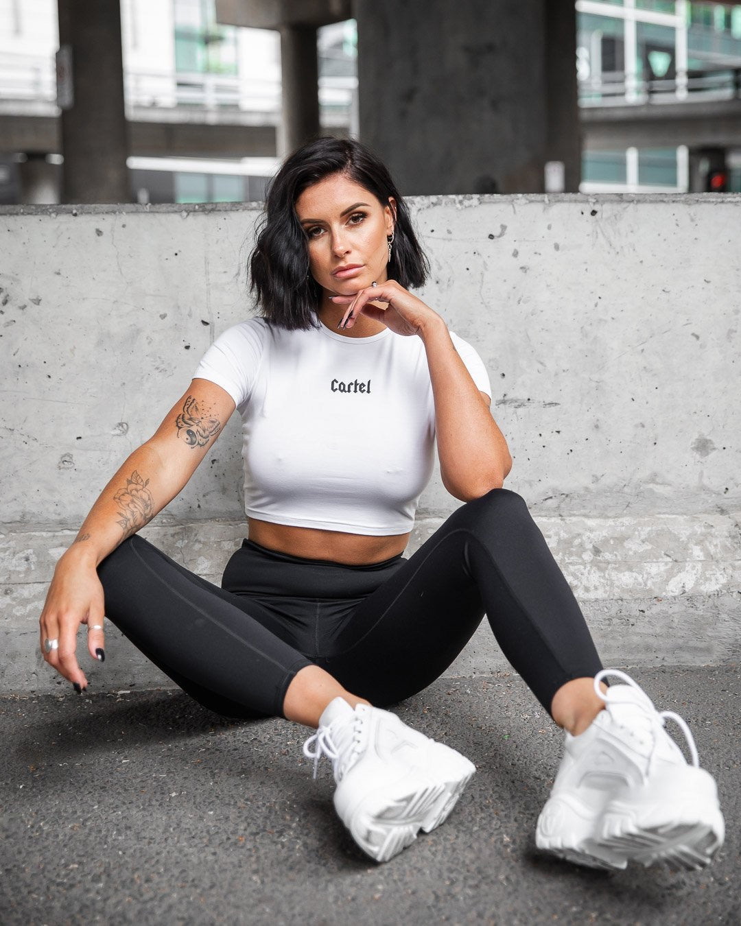 The Voltage Baby Tee - White