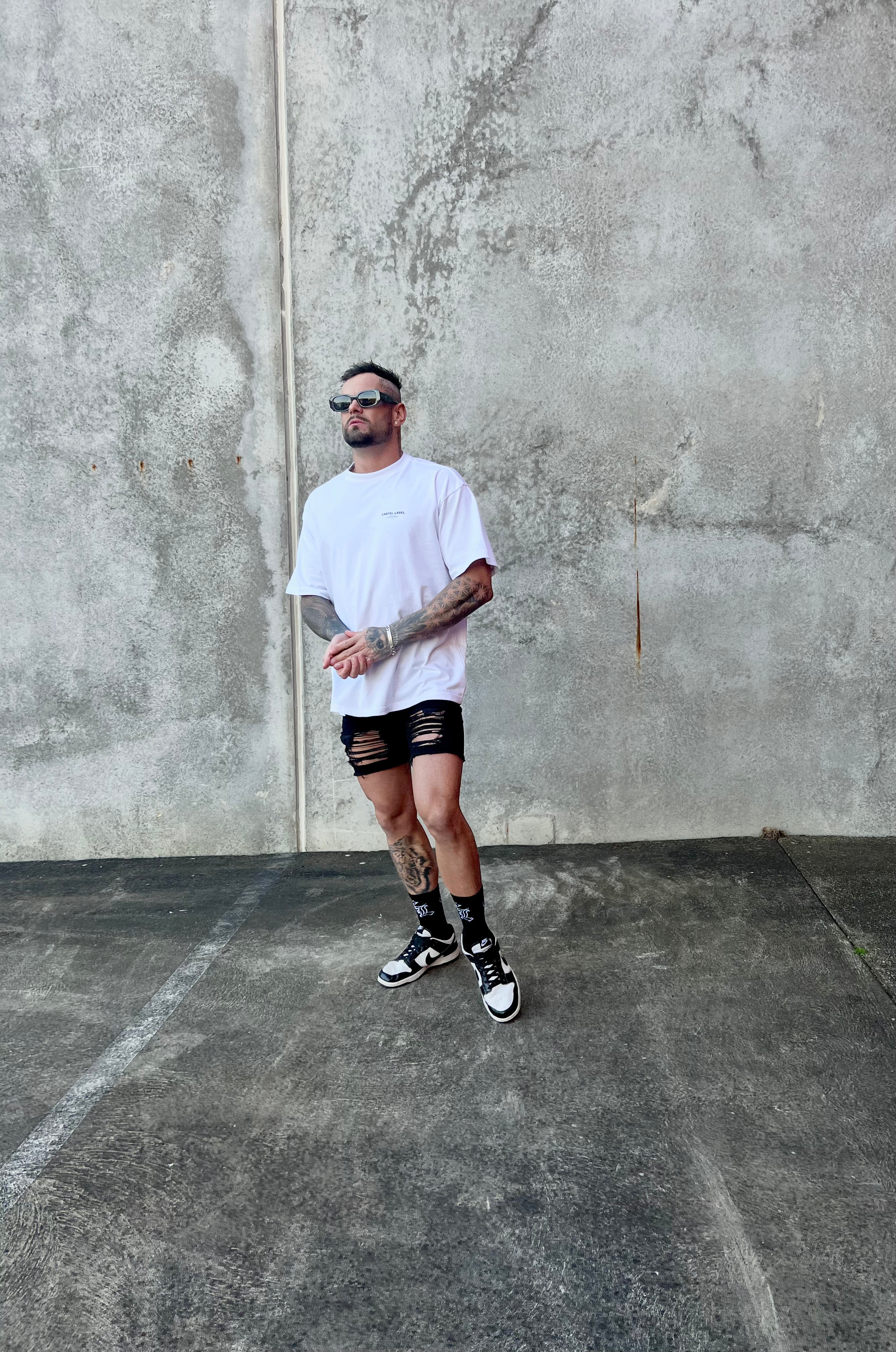 The Chaos Tee - White/Black