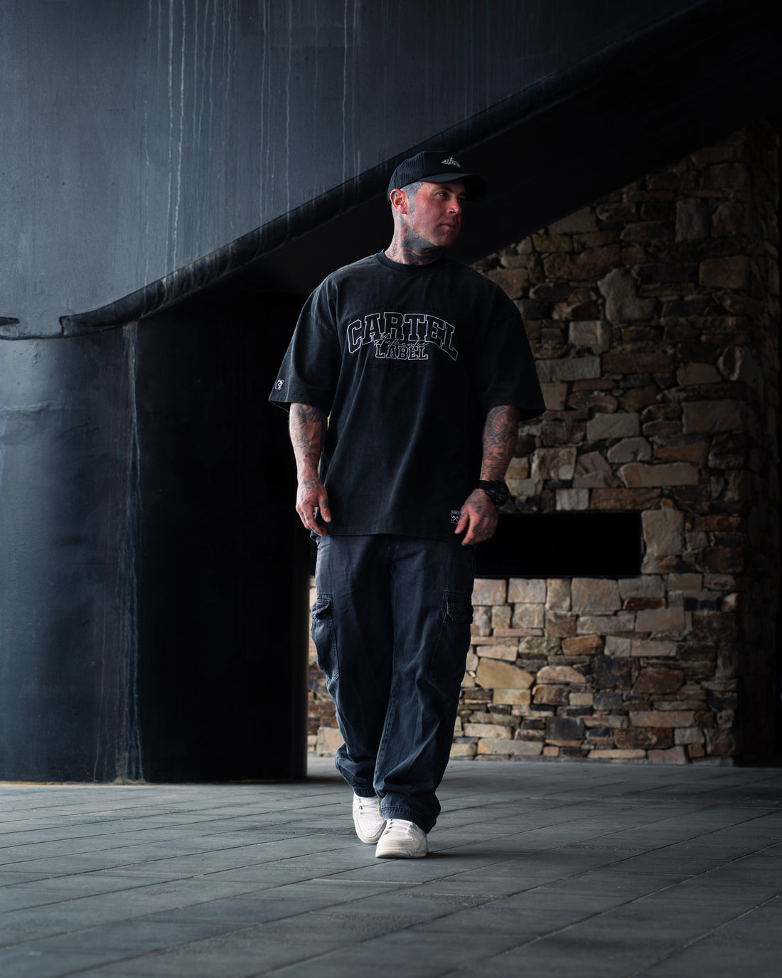 The Team Tee - Washed Black