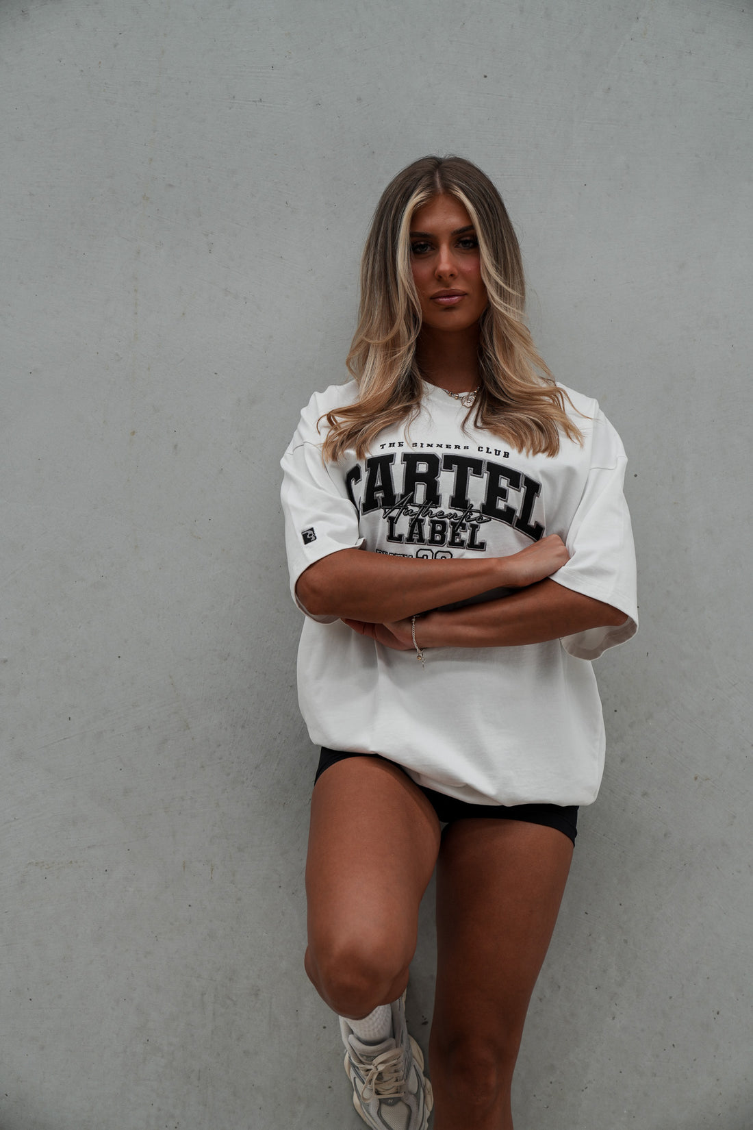 The Team Tee - White/Black