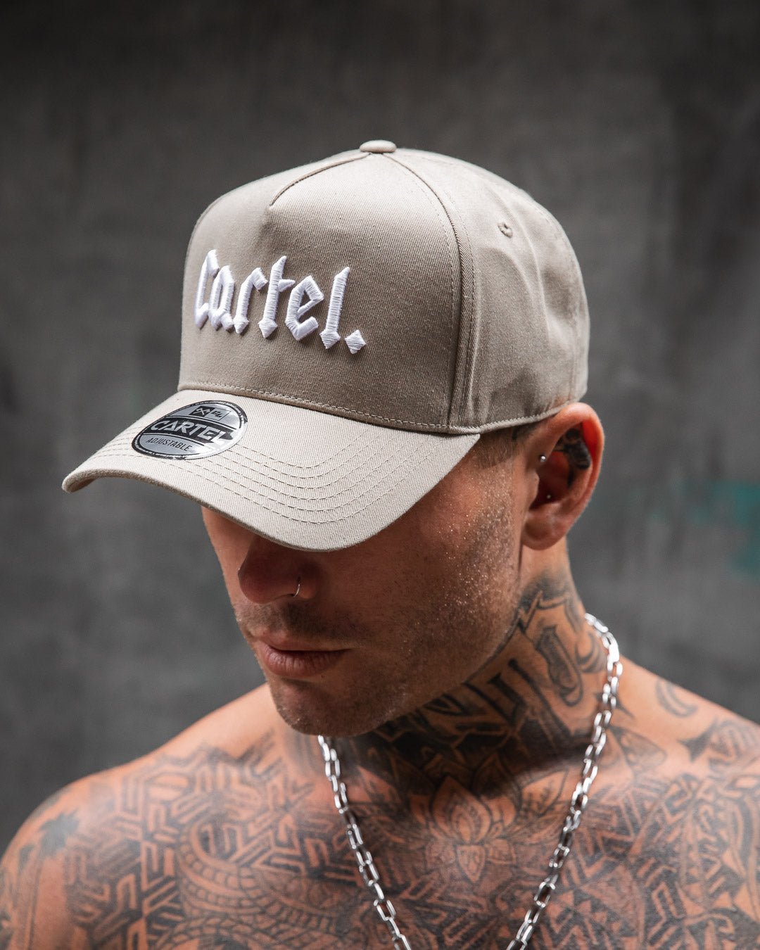 The Voltage A-Frame Snapback - Sand/White