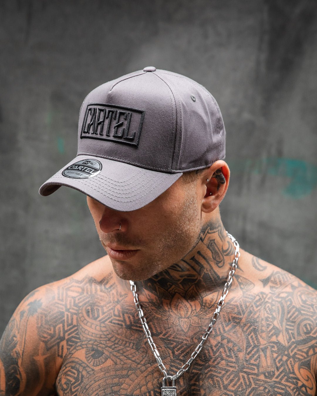 The Stamp A-Frame Snapback - Charcoal