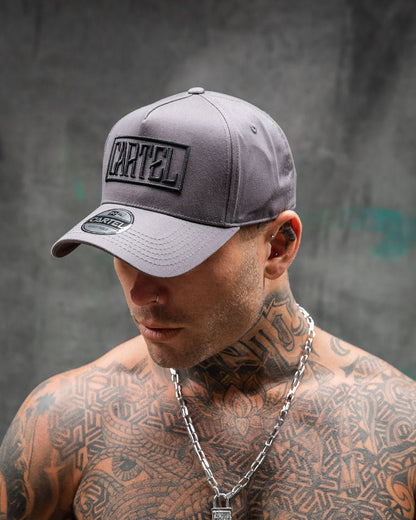 The Stamp A-Frame Snapback - Charcoal