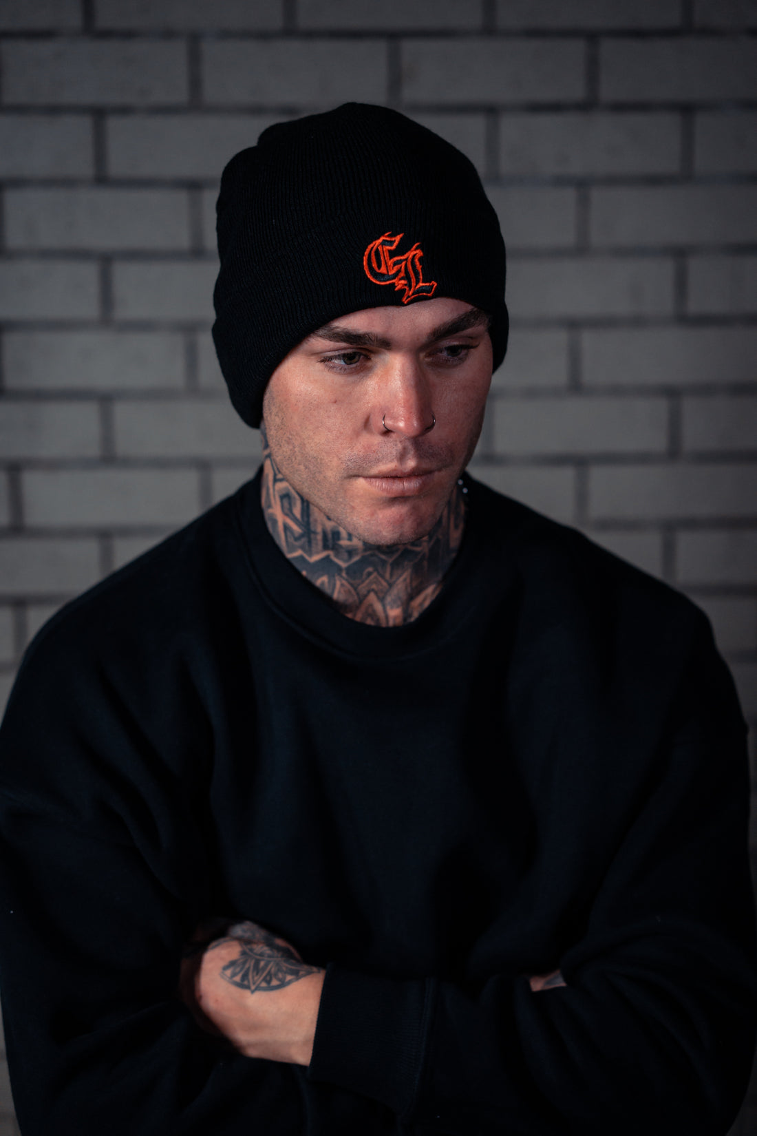 The Club Beanie - Black/Red