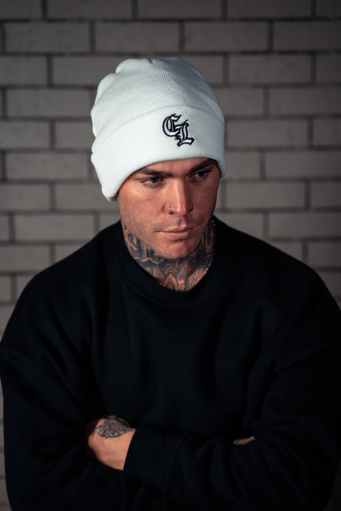 The Club Beanie - White/Mono