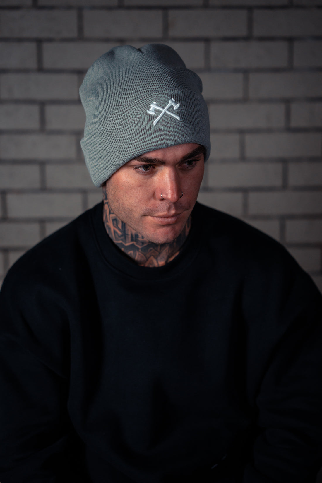 The OG Beanie - Grey/White