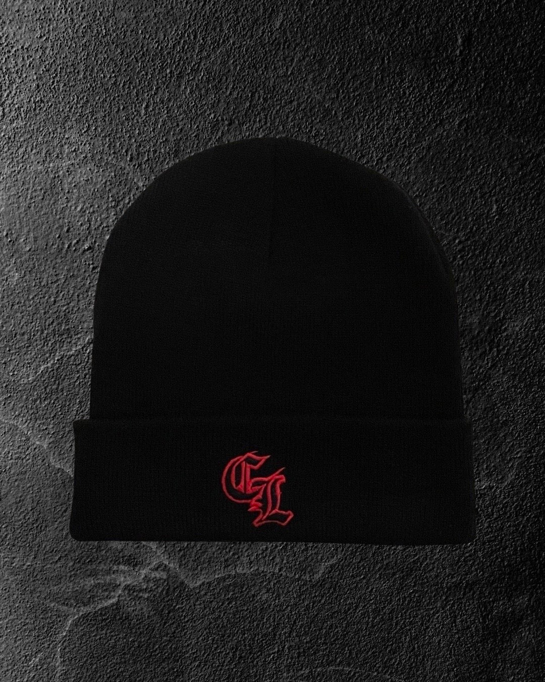 The Club Beanie - Black/Red