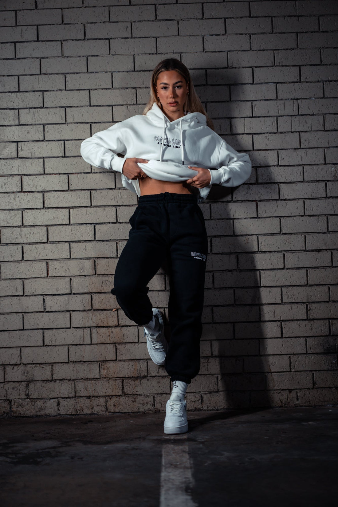 The Sinner Trackpants - Black/White