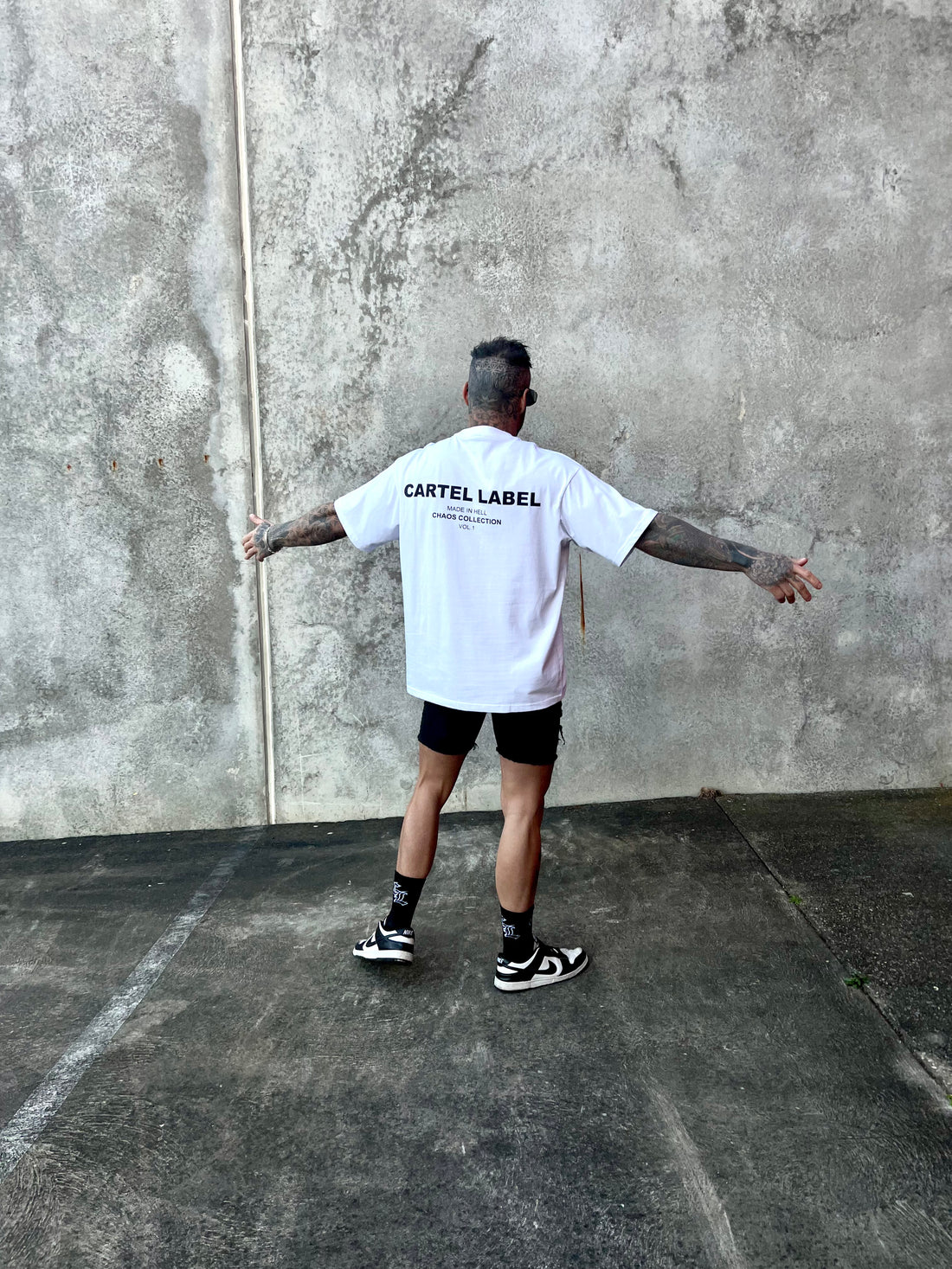 The Chaos Tee - White/Black