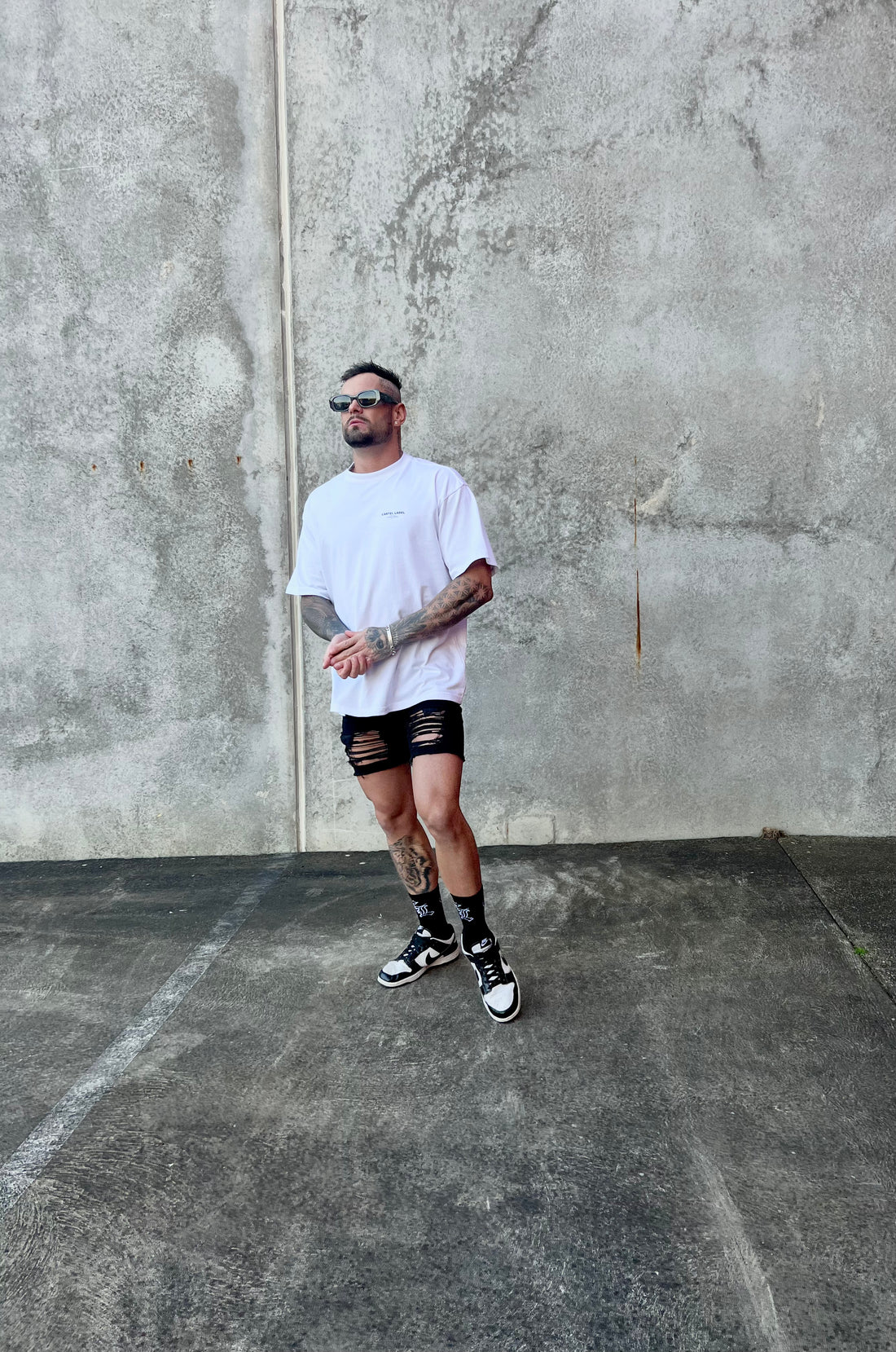 The Chaos Tee - White/Black